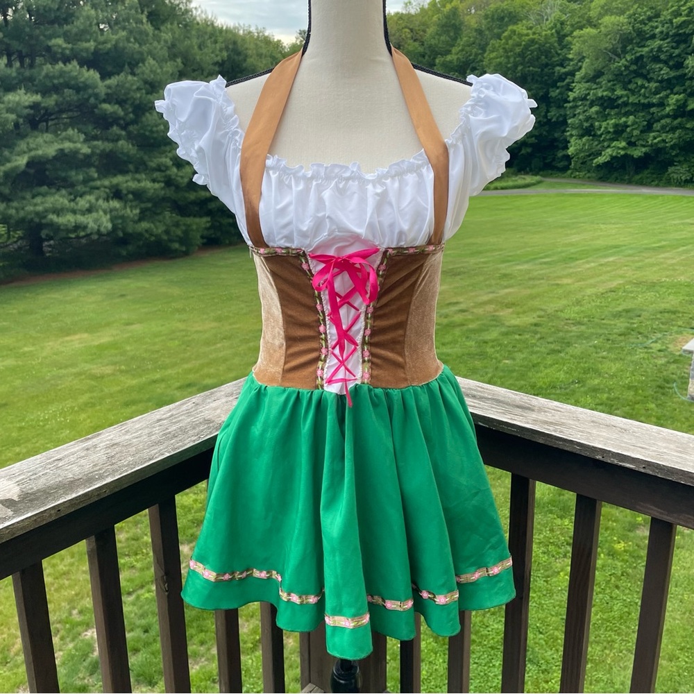 Oktoberfest mini dress renaissance faire cosplay bar wench maid sexy Bavarian